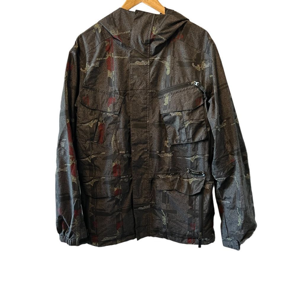 BURTON DryRide Grey Multi Pocket Snowboarding Ski Winter Jacket Coat M
